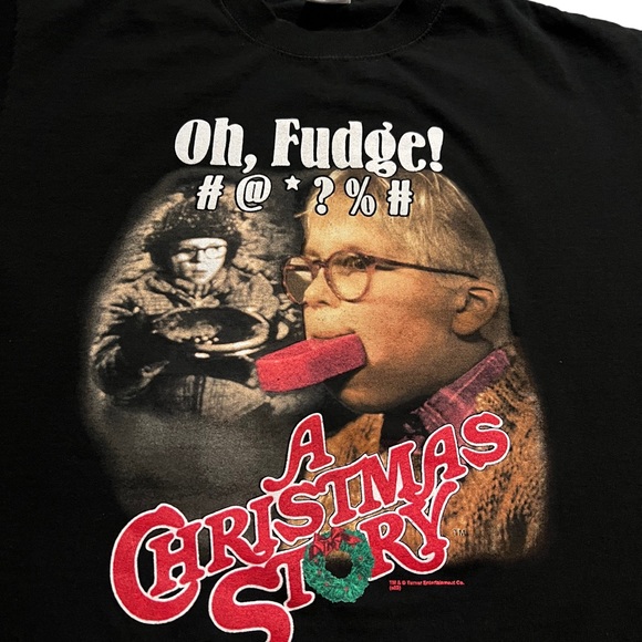 Vintage A Christmas Story T-Shirt OH, FUDGE! - Picture 3 of 5